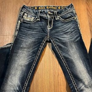 Womens Rock Revival Janelle bootcut jeans. Size 25